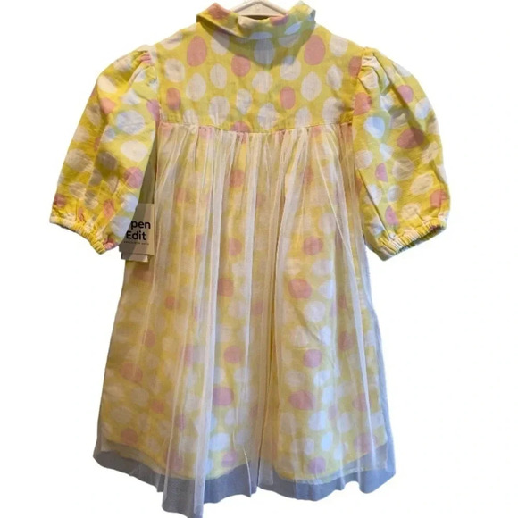OPEN EDIT NEW NWT GIRLS DRESS YELLOW FORMAL EASTER WEDDING SUMMER SPRING SIZE 5 - Picture 2 of 7
